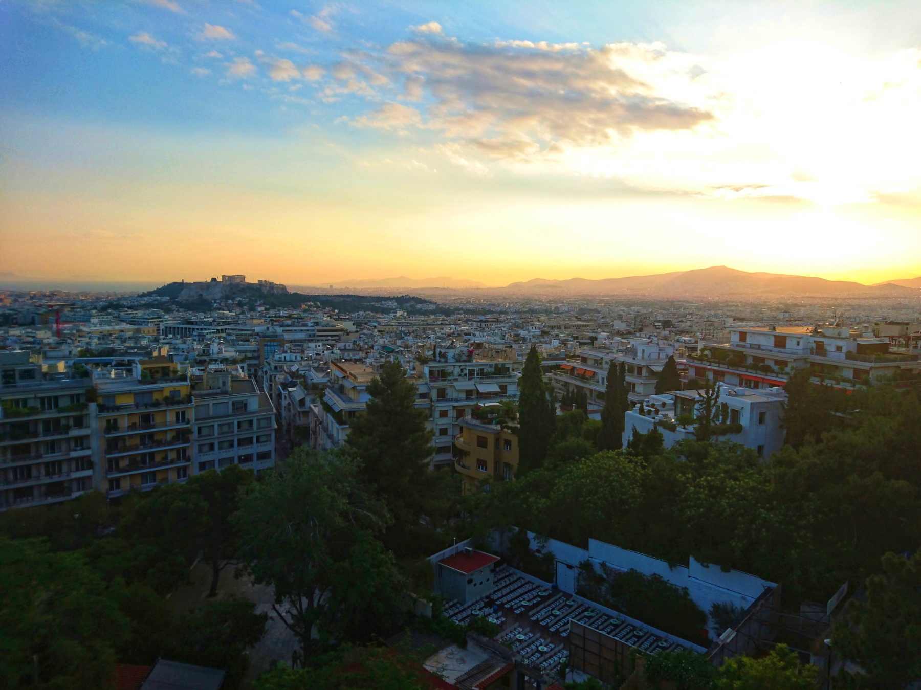 Athens sunset